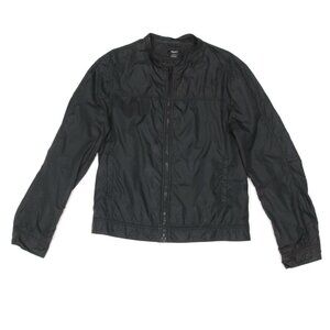 Filippa K Jacket Men's 80s Retro Members Only Moto Black Windbreaker size M -241